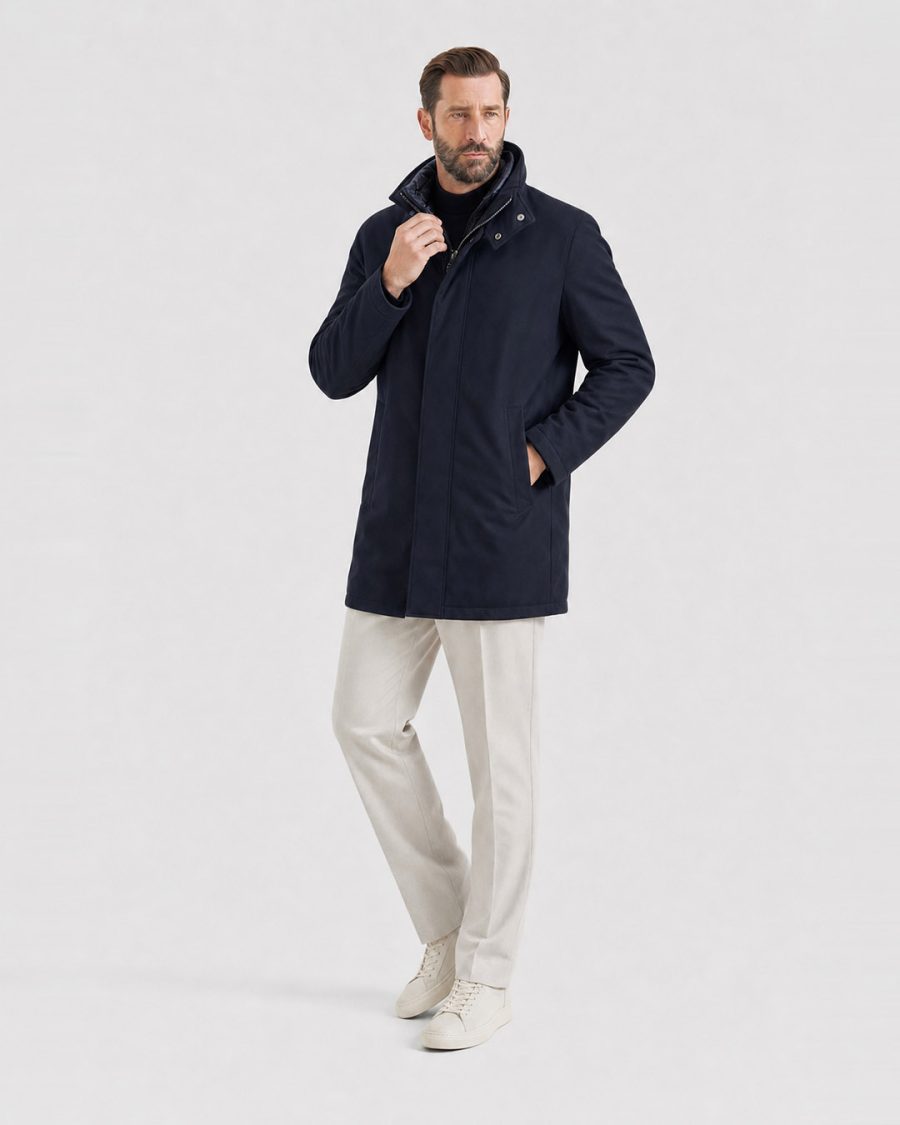 Giubbotto uomo Helmur Amburgo colore Blu – editoriale