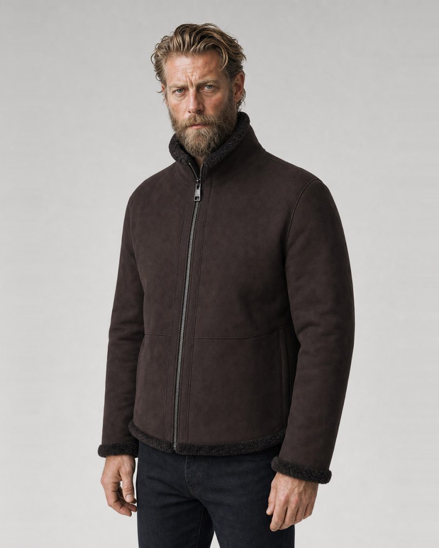 Capo uomo Helmur Boston colore Bruno – indossato, tre quarti