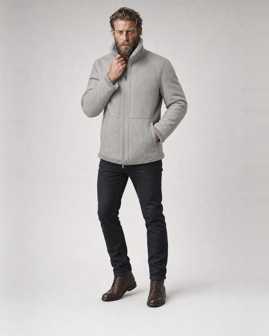 Capo uomo Helmur Boston colore Stone – editoriale