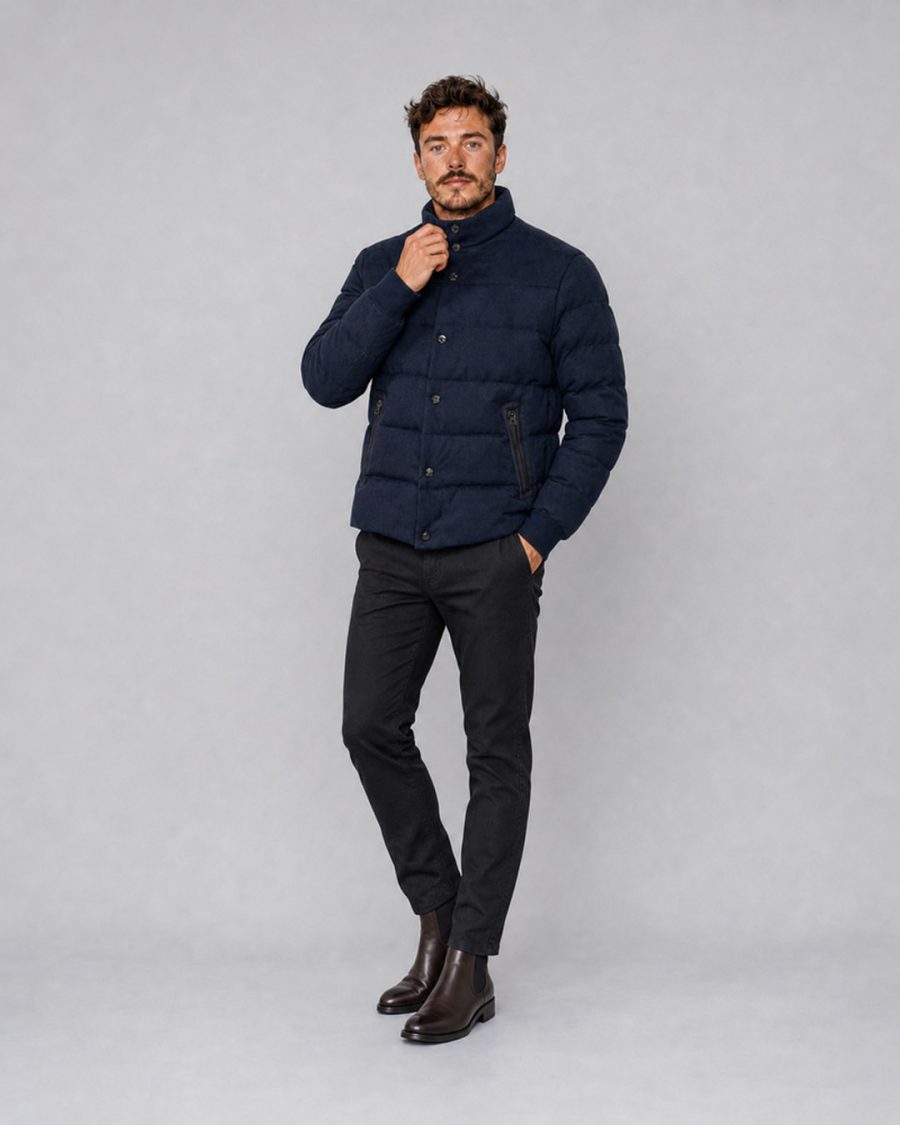 Giubbotto uomo Helmur Brunico colore Blu – editoriale