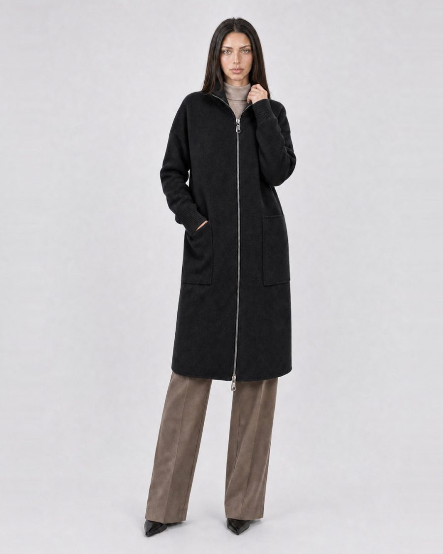 Cappotto donna Helmur Cambridge colore Nero – editoriale