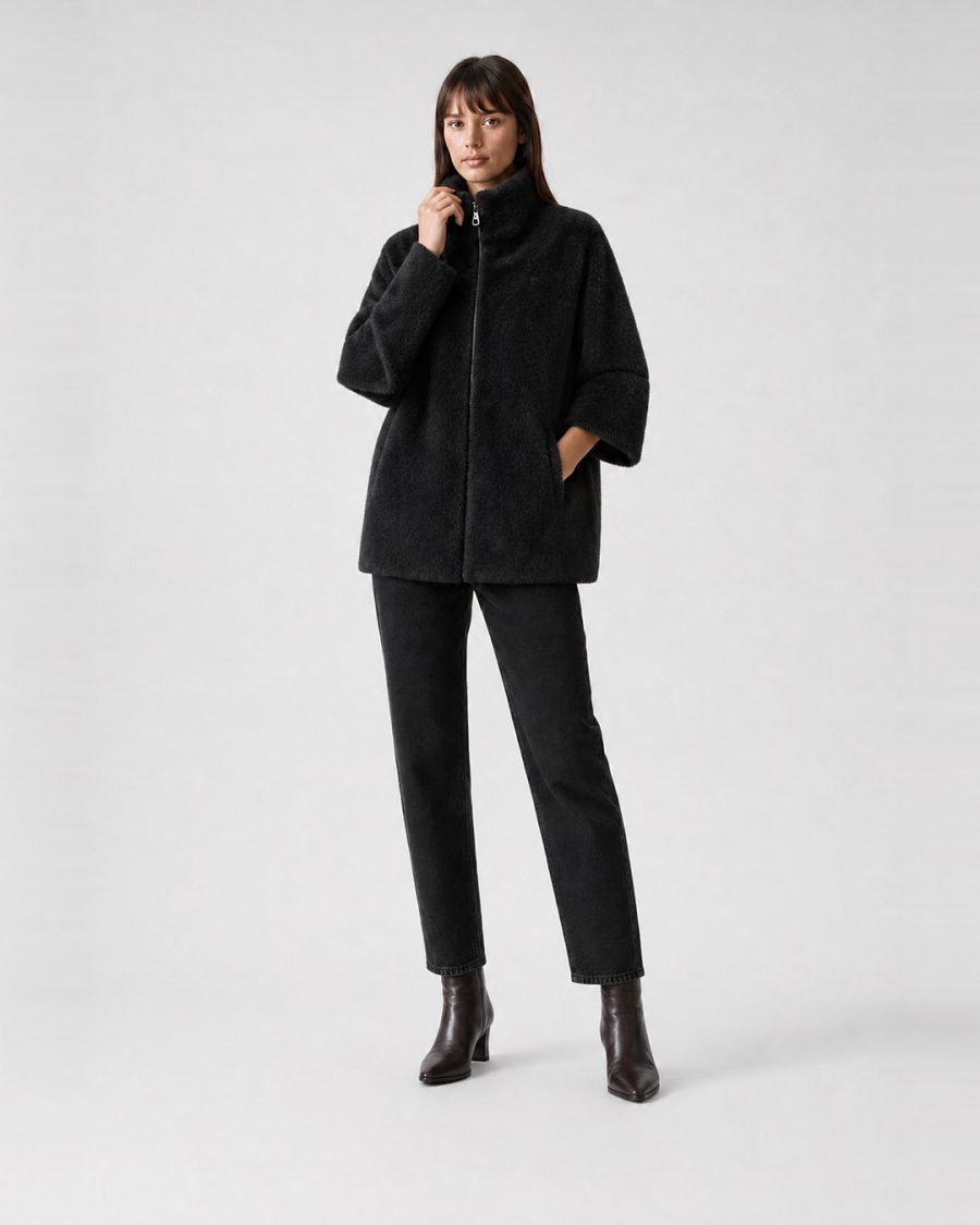 Pelliccia donna Helmur Chamonix colore Nero – editoriale