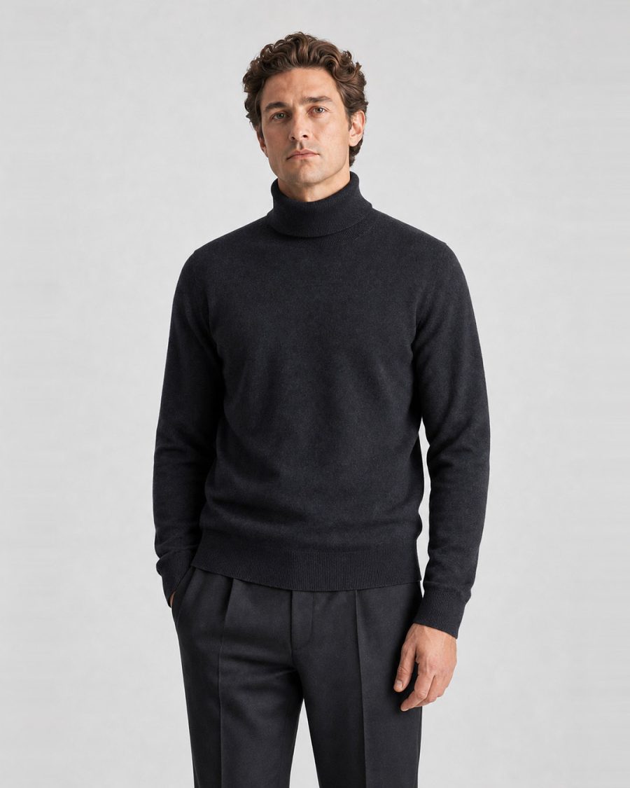 Maglia uomo Helmur Garda colore Nero – indossato, tre quarti
