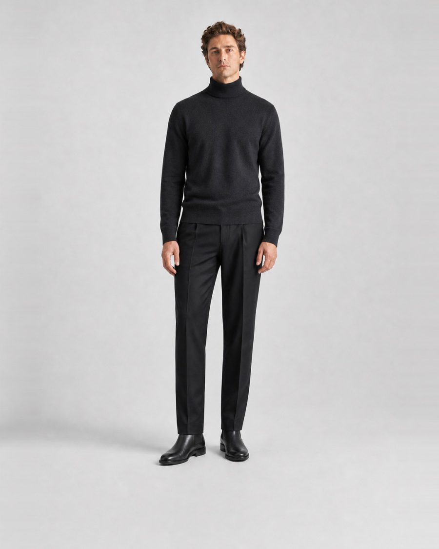 Maglia uomo Helmur Garda colore Nero – indossato, fronte