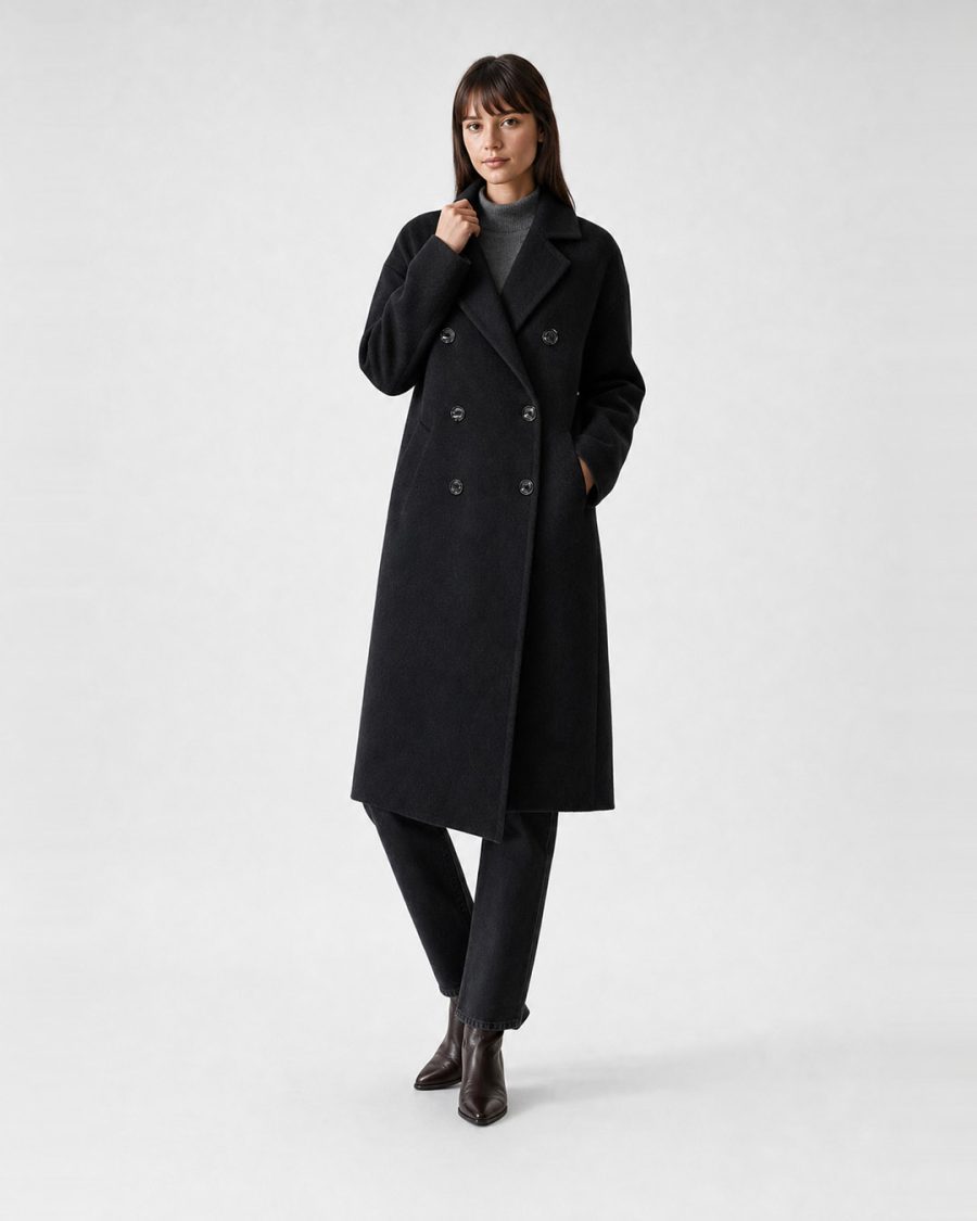 Cappotto donna Helmur Hamilton colore Nero – editoriale