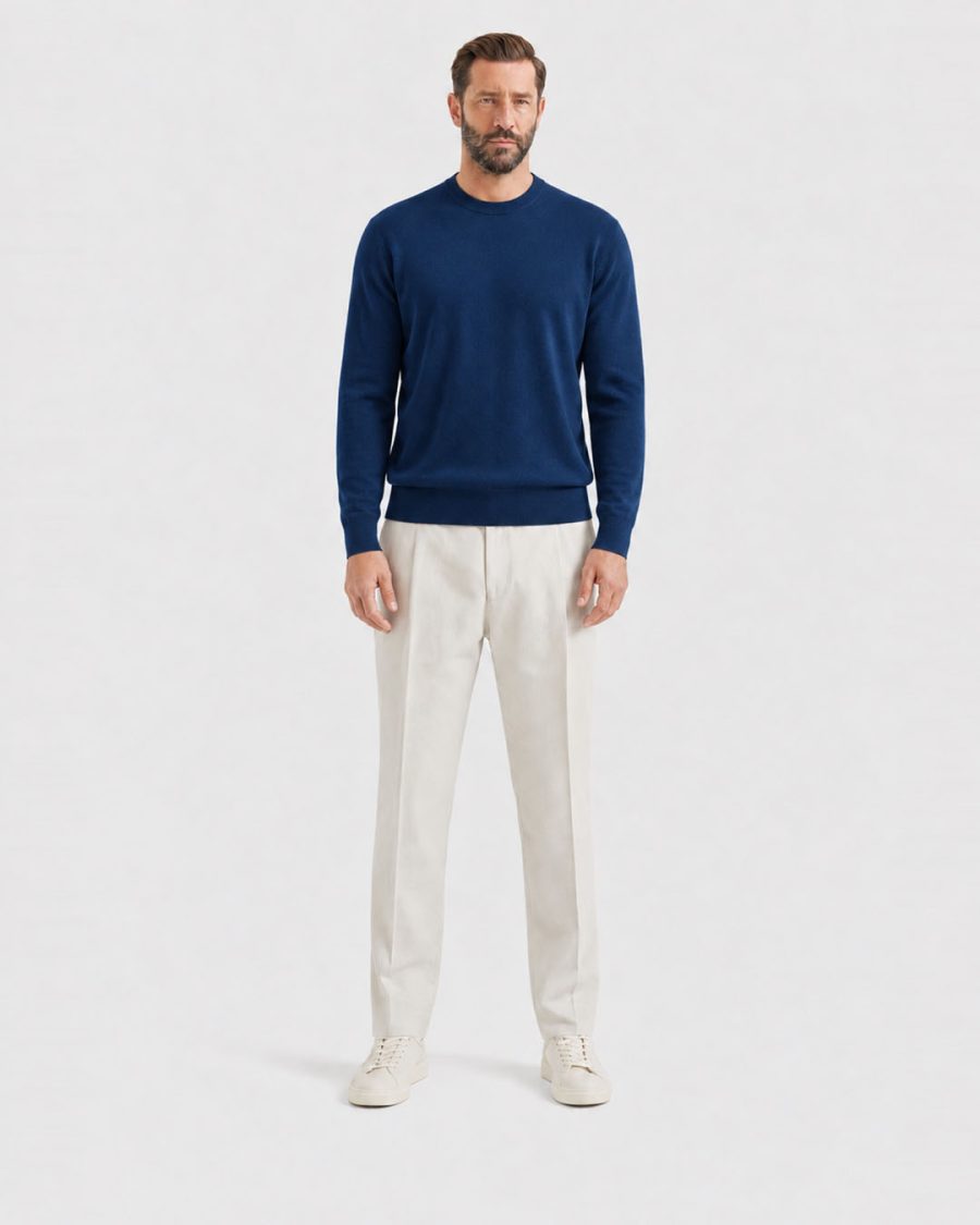 Maglia uomo Helmur Iseo colore Blu – indossato, fronte