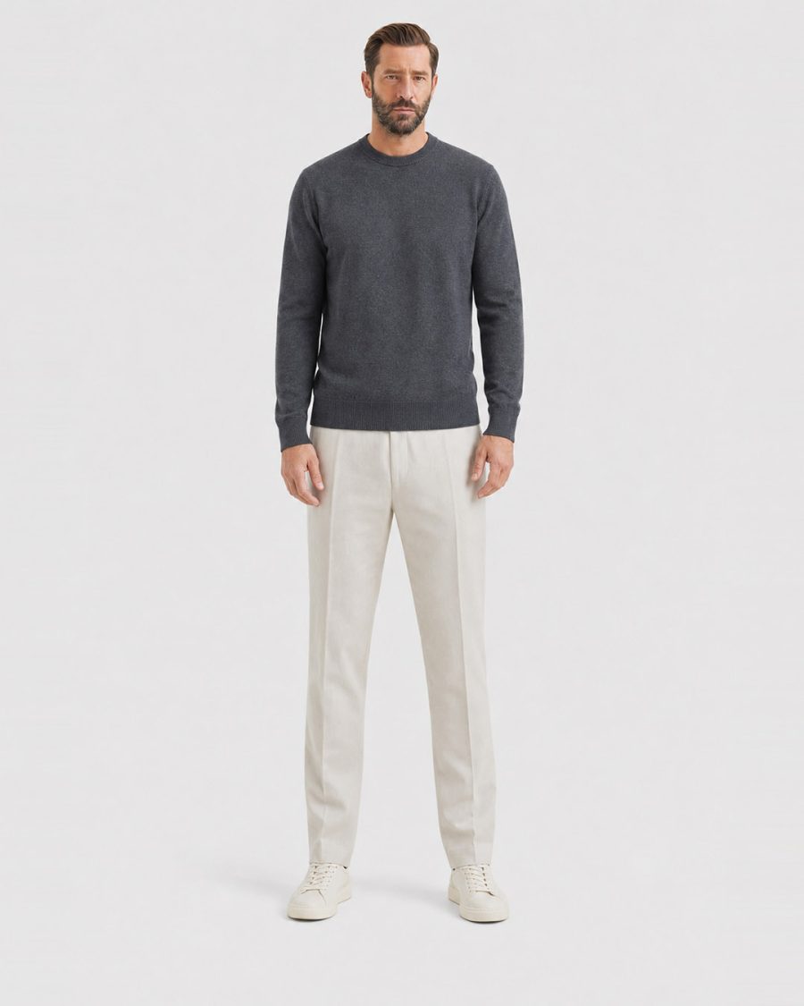 Maglia uomo Helmur Iseo colore Grigio – indossato, fronte