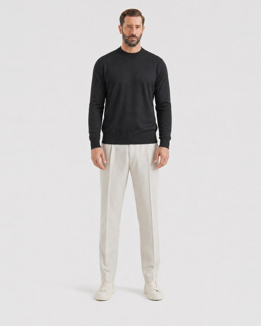 Maglia uomo Helmur Iseo colore Nero – indossato, fronte