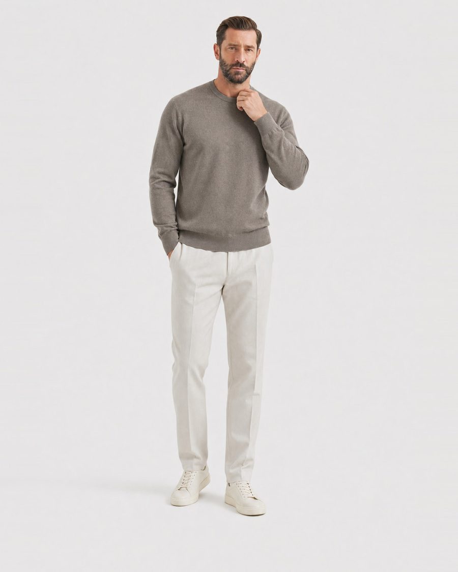 Maglia uomo Helmur Iseo colore Taupe – editoriale