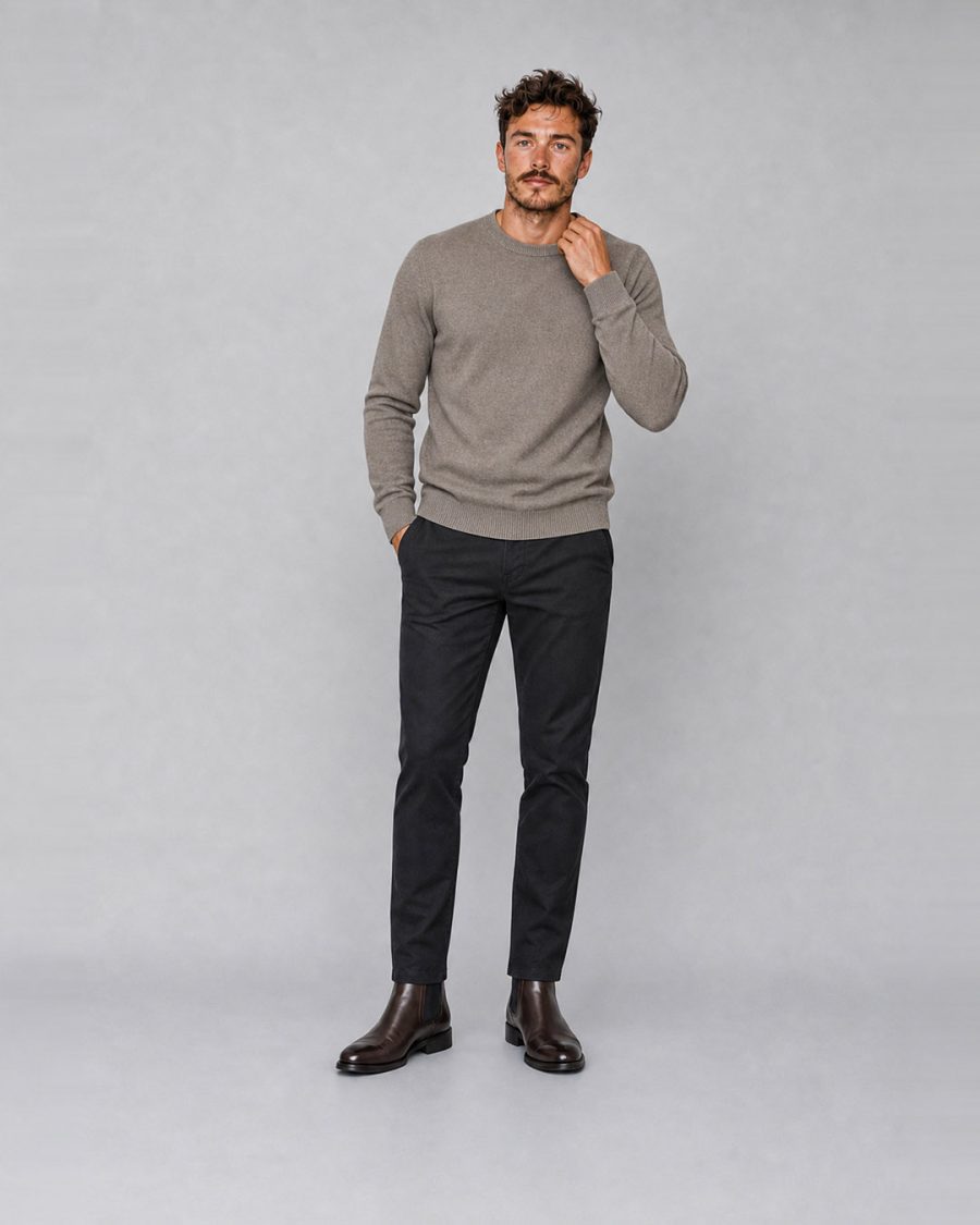 Maglia uomo Helmur Misurina colore Tortora – editoriale