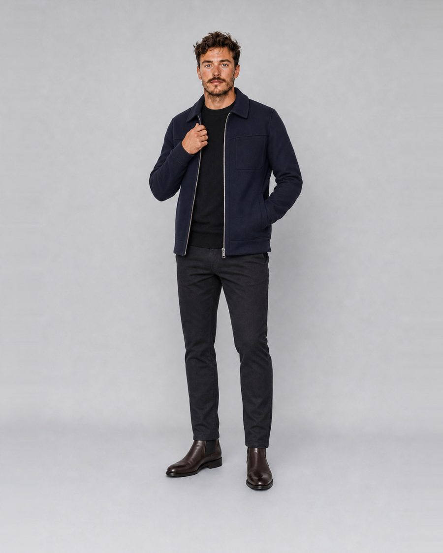 Cappotto uomo Helmur Livigno colore Blu – editoriale