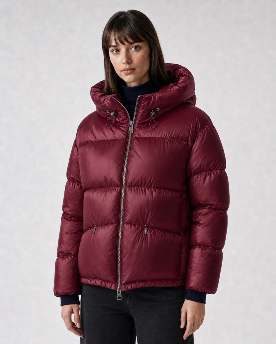 Giubbotto donna Helmur Londra colore Cartier – indossato, tre quarti