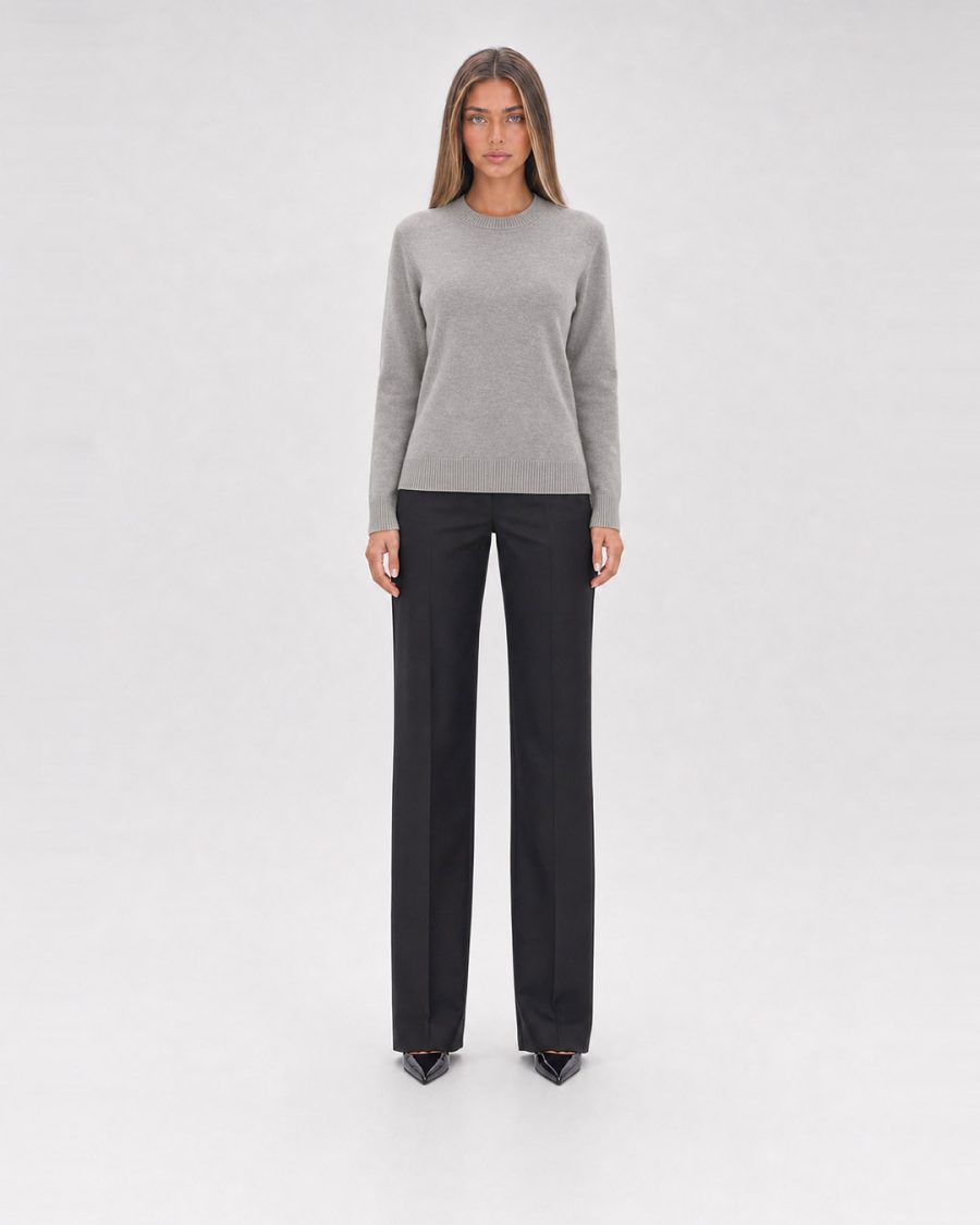 Maglia donna Helmur Lucerna colore Avena – indossato, fronte