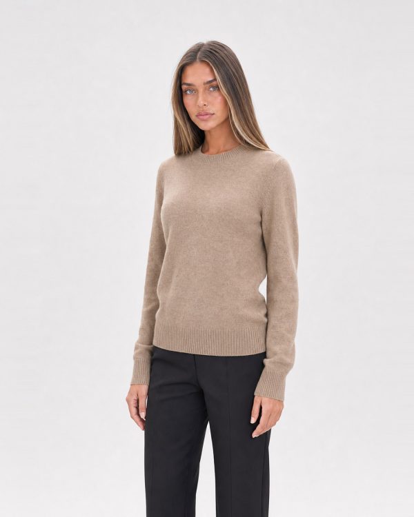 Maglia donna Helmur Lucerna colore Beige – indossato, tre quarti