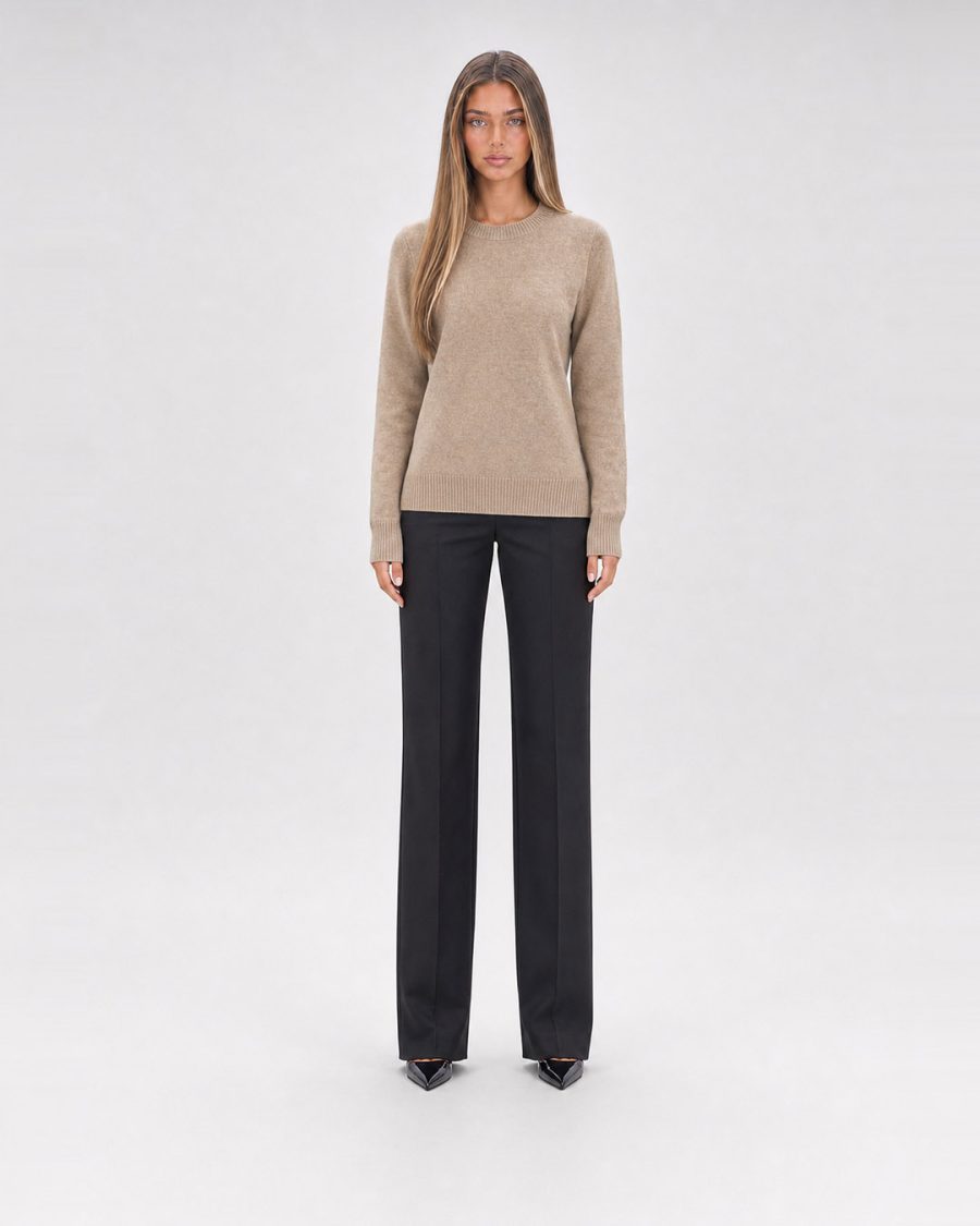 Maglia donna Helmur Lucerna colore Beige – indossato, fronte