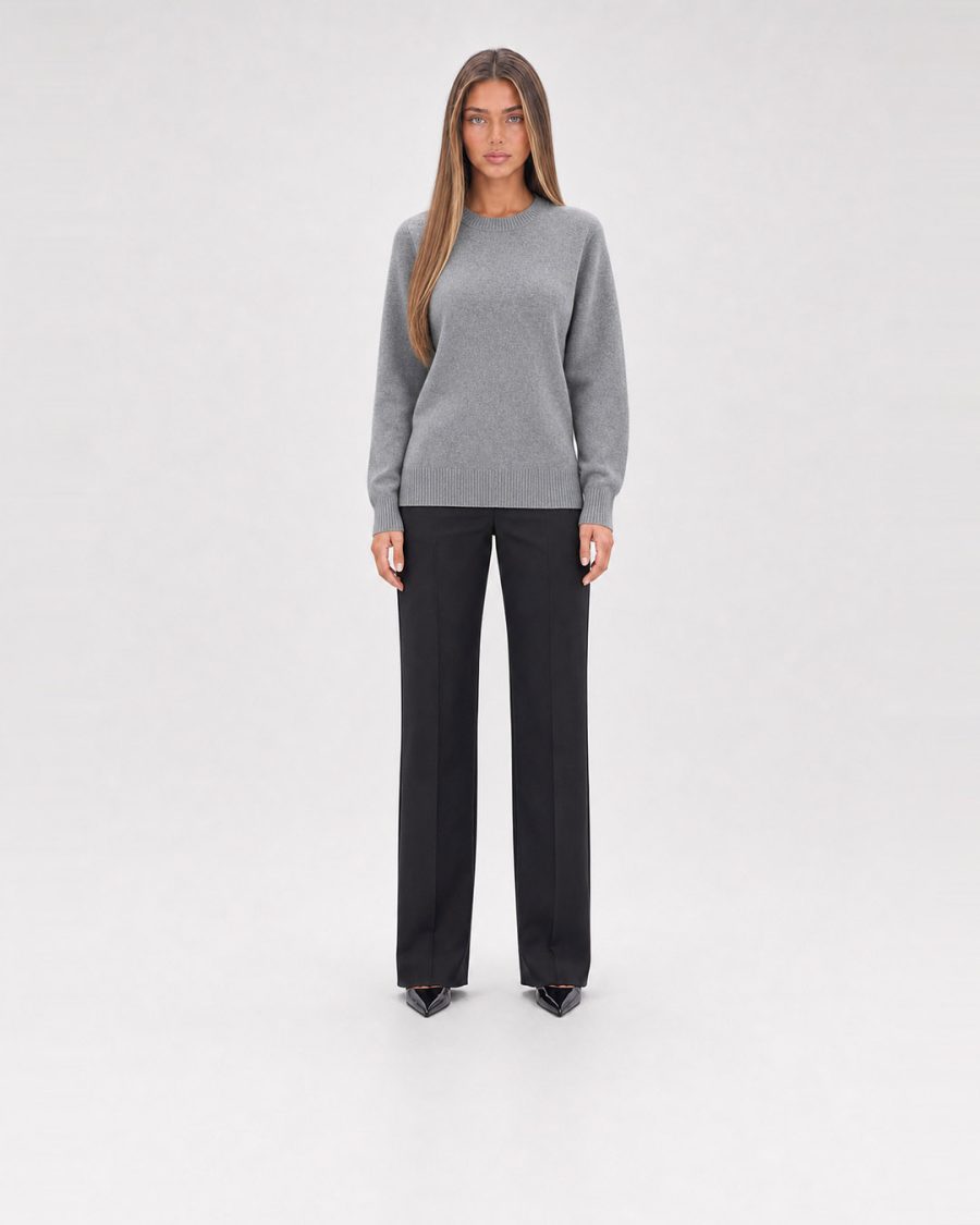 Maglia donna Helmur Lucerna colore Grigio – indossato, fronte