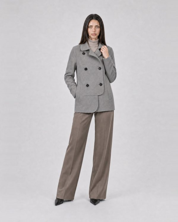 Cappotto donna Helmur Lugano colore Cenere – editoriale