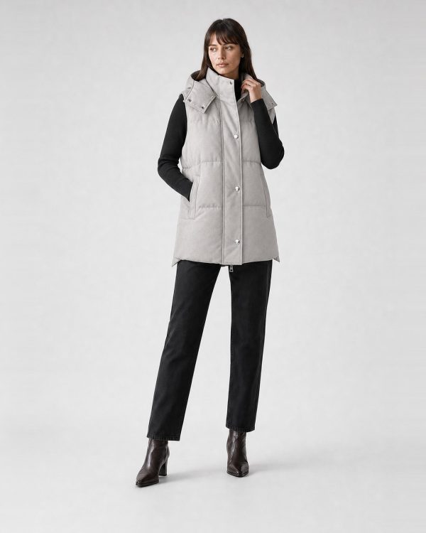 Giubbotto donna Helmur Melville colore Perla – editoriale