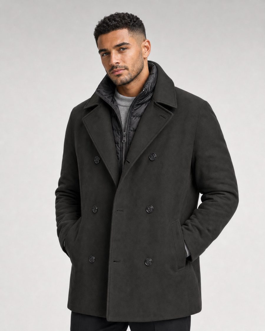 Giubbotto uomo Helmur New York colore Army – indossato, tre quarti