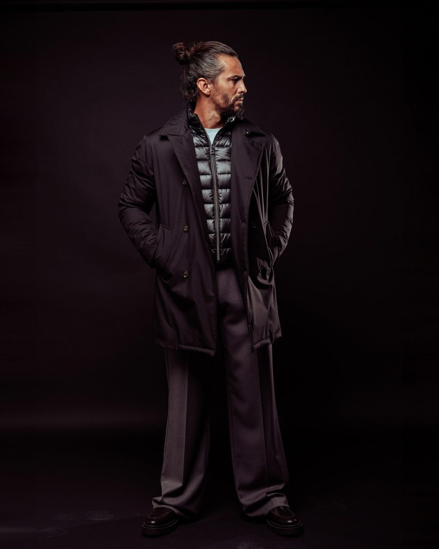 Giubbotto uomo Helmur New York colore Nero – still life su fondo nero