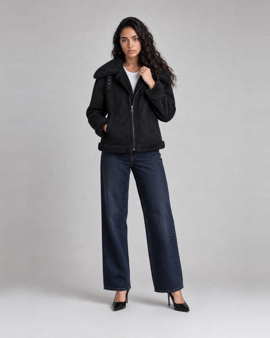 Pelliccia donna Helmur Nizza colore Nero – editoriale