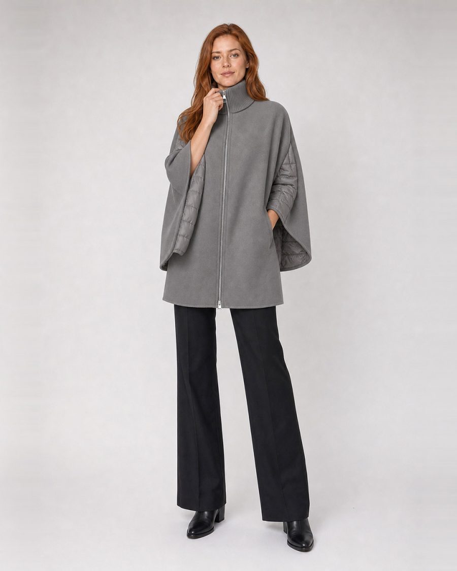 Cappotto donna Helmur Nottingham colore Cenere – editoriale