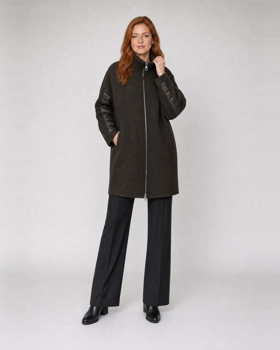 Cappotto donna Helmur Nottingham colore Moro – editoriale