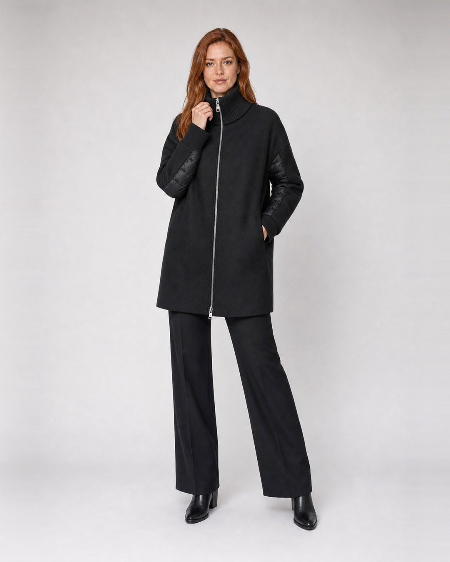 Cappotto donna Helmur Nottingham colore Nero – editoriale