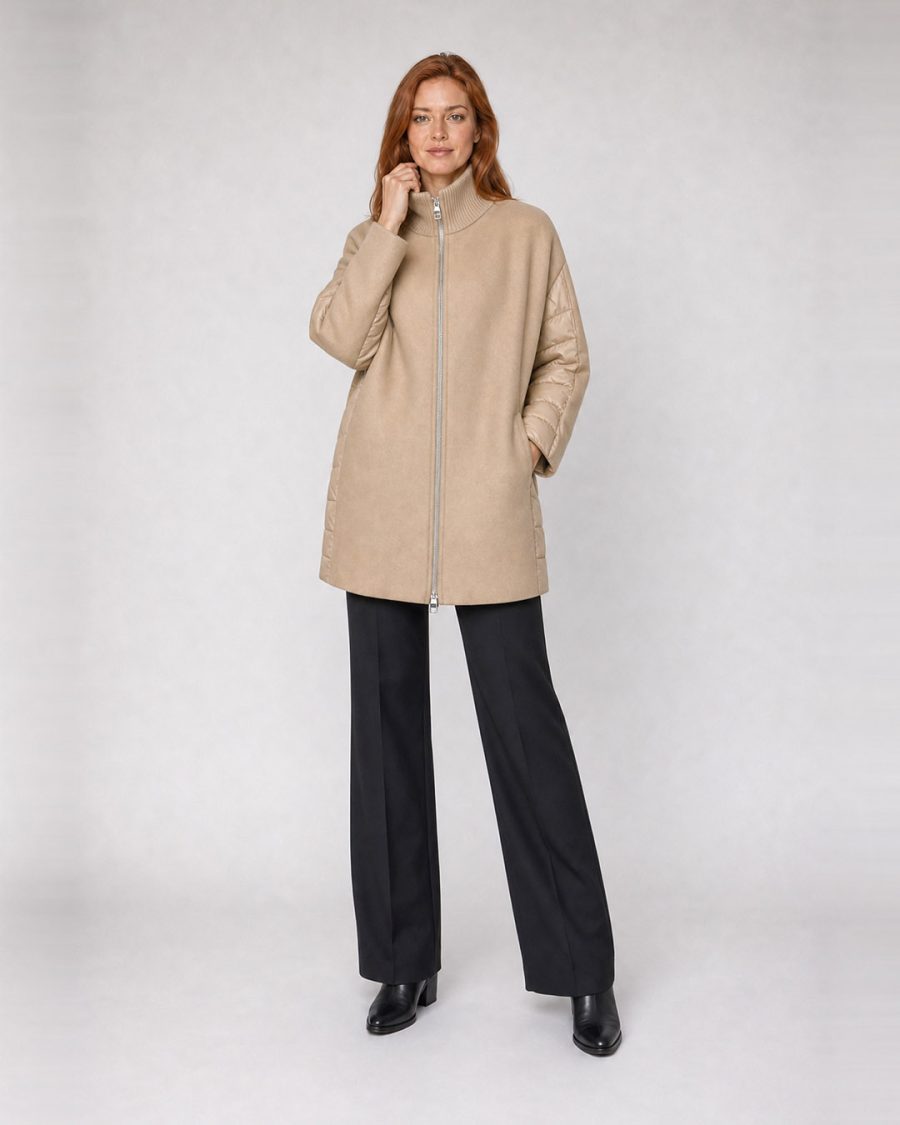 Cappotto donna Helmur Nottingham colore Sabbia – editoriale