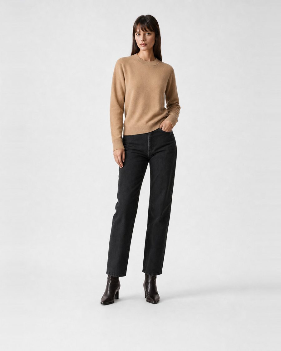 Maglia donna Helmur Orta colore Cammello – editoriale