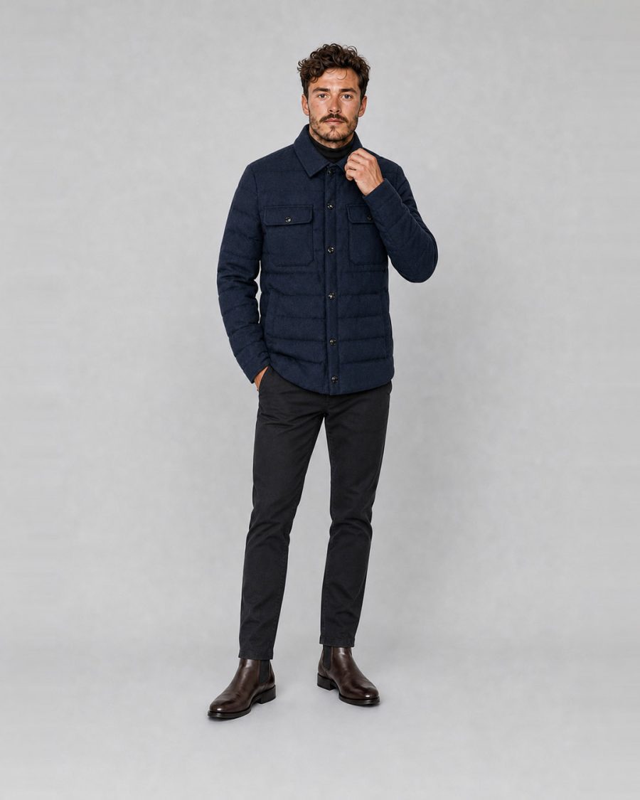 Giubbotto uomo Helmur Oxford colore Blu – editoriale