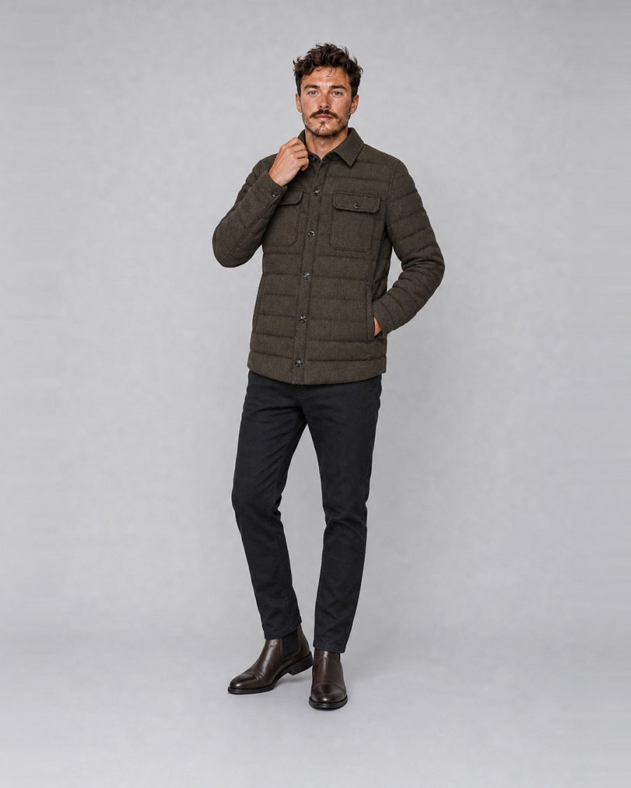 Giubbotto uomo Helmur Oxford colore Oliva – editoriale
