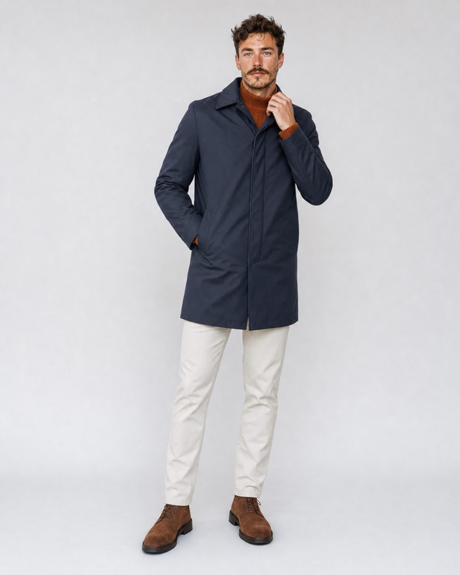 Giubbotto uomo Helmur Portland colore Blu – editoriale