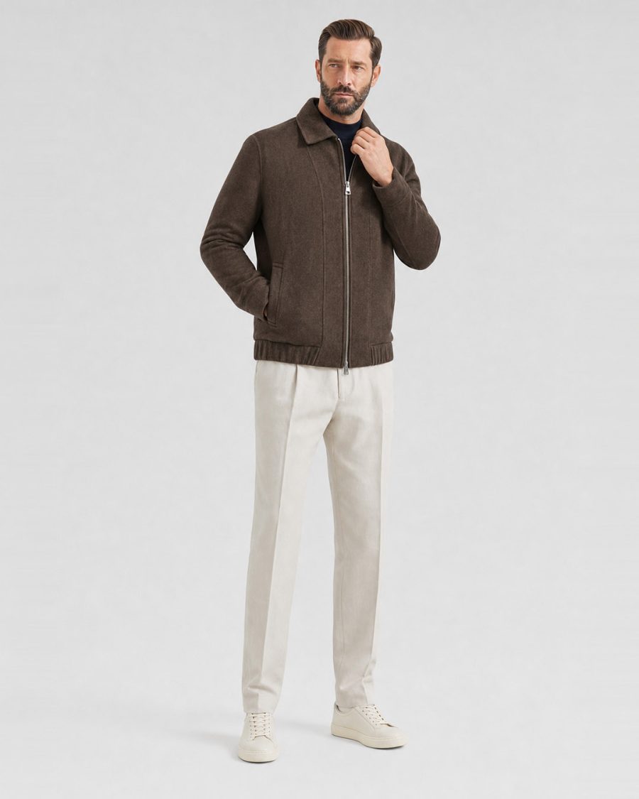 Cappotto uomo Helmur Sestriere colore Caffè – editoriale