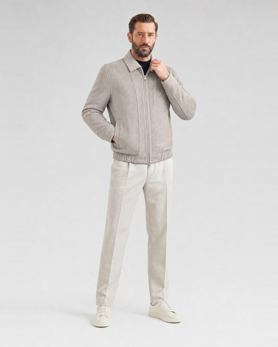 Cappotto uomo Helmur Sestriere colore Roccia – editoriale