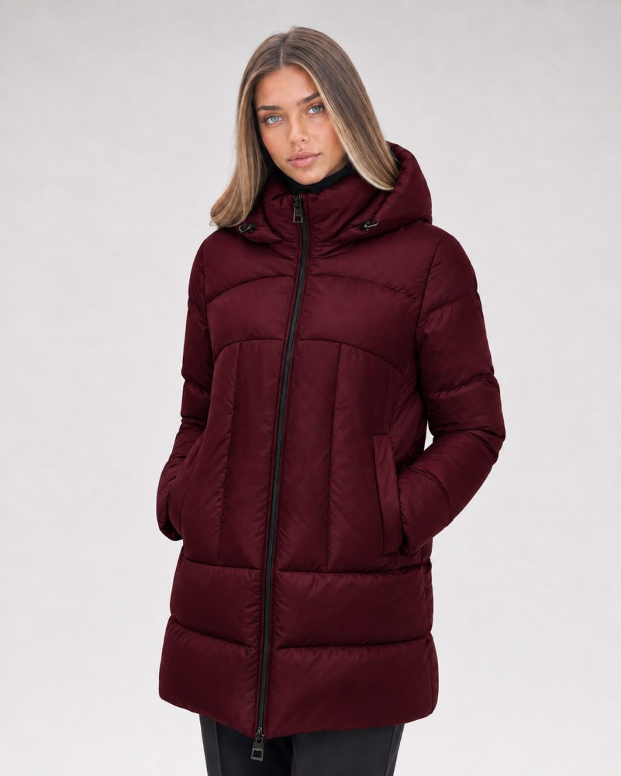 Giubbotto donna Helmur Tokyo colore Cartier – indossato, tre quarti
