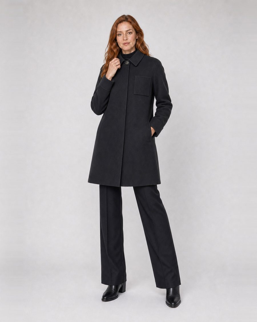 Cappotto donna Helmur Toronto colore Antracite – editoriale
