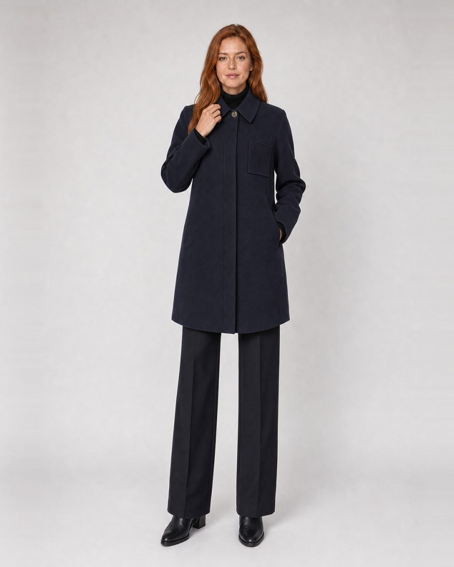 Cappotto donna Helmur Toronto colore Blu – editoriale