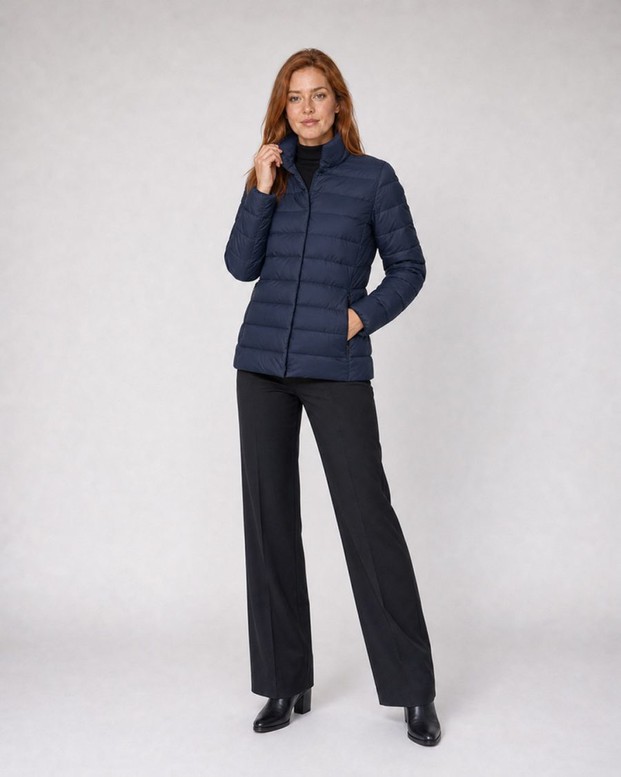 Giubbotto donna Helmur Venezia colore Blu – editoriale