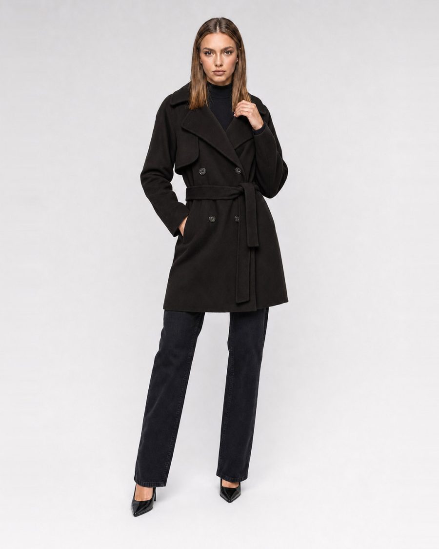 Cappotto donna Helmur Windsor colore Moro – editoriale